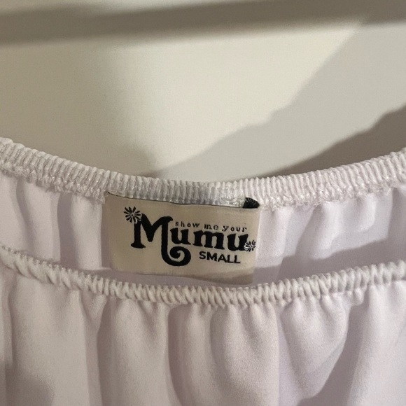 Show Me Your Mumu White Ruffle top - Picture 3 of 3
